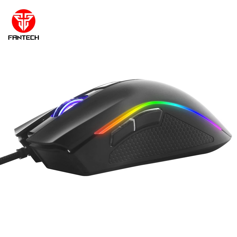 Fantech X4s USB wired silent gaming mouse for computer accessories 7 buttons 4800 DPI RGB light