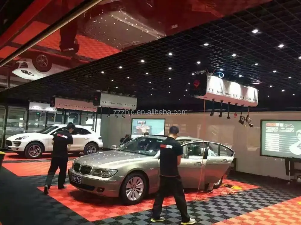 
plastic modular interlocking garage floor tiles 