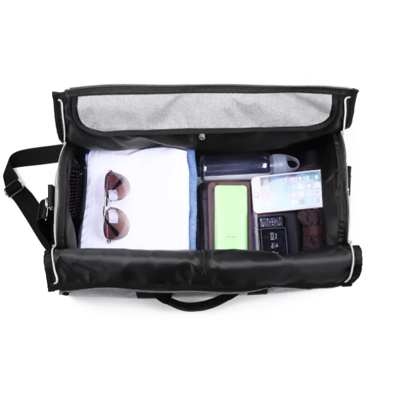 2 in 1 Convertible Travel Garment Bag Carry On Suit Bag Luggage Duffel