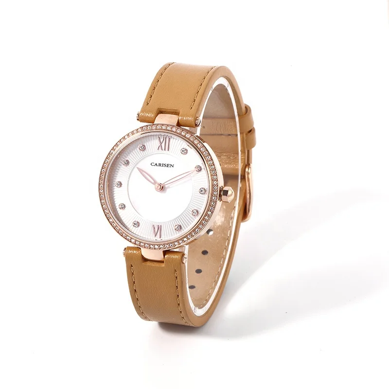 Japan movement quartz watch woman luxury odm oem manufacturer stainless steel female watch producer