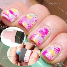 Hot New Fashion Useful Nail Art Design Stamping Polish Stamper Sponge Tool DIY Nail Buff free shipping
