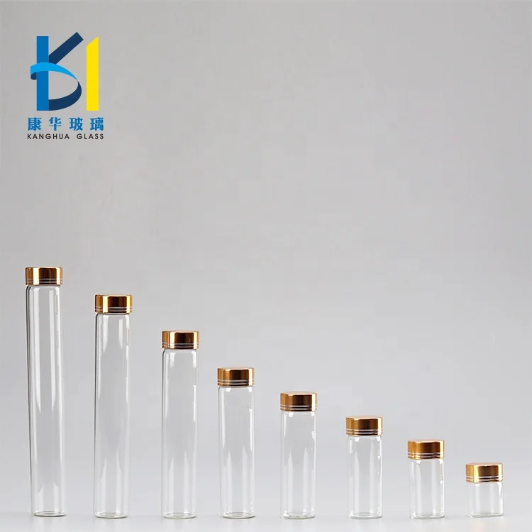 Tube Shape Mini Beverage Wine Glass Bottle With Aluminum Screw Cap 100ml 110ml