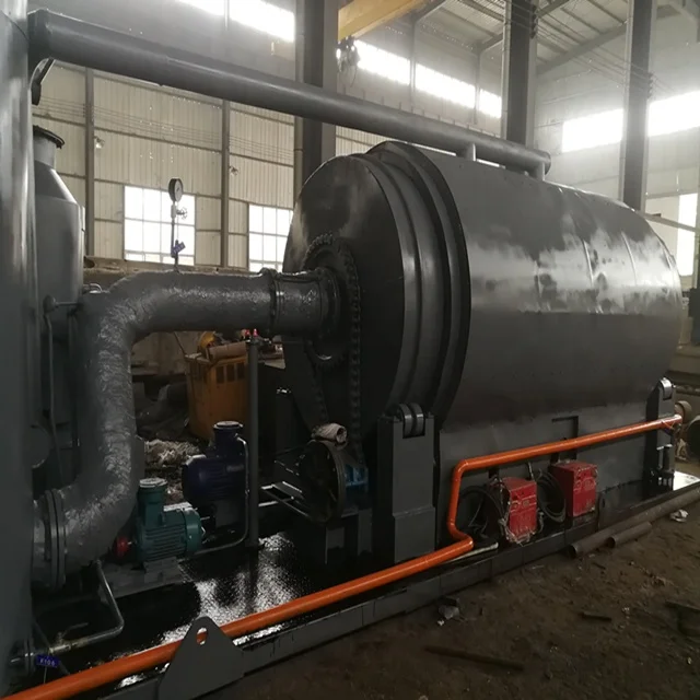 Scrap Rubber recycling with low price mini automatic waste plastic pyrolysis machine