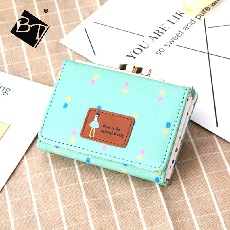 Lower Price Cheap Customized New promotion gift purse yong girl women wallet wholesale