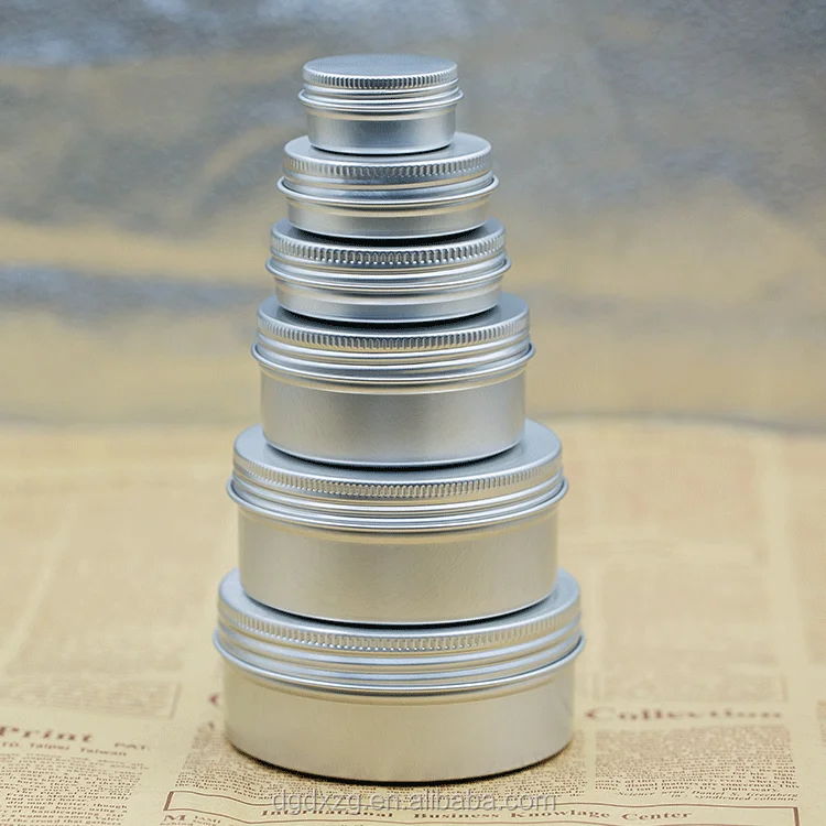 High Quality Round Aluminum Spice Stainless Steel Magnetic Spice Tin 4oz 2oz