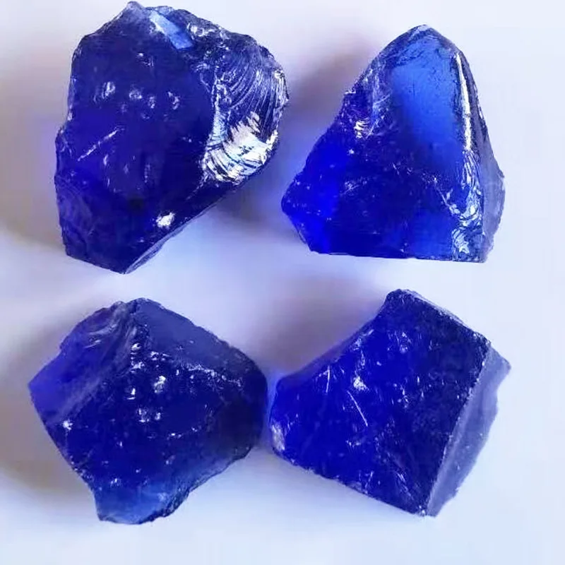 wholesale Transparent Landscaping Large Glass Rock