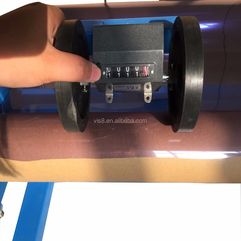 Manual window film rewinding machine