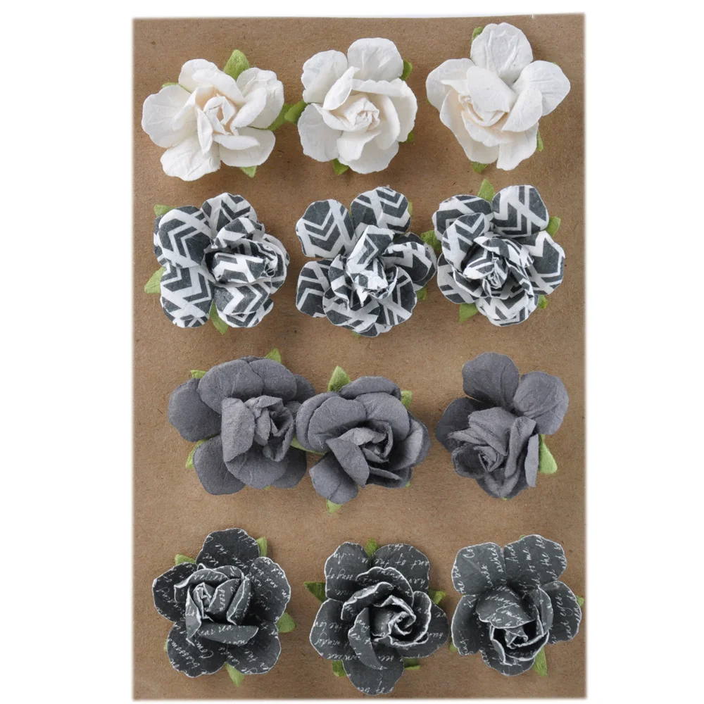 trendy professional 12pk mini paper flower set
