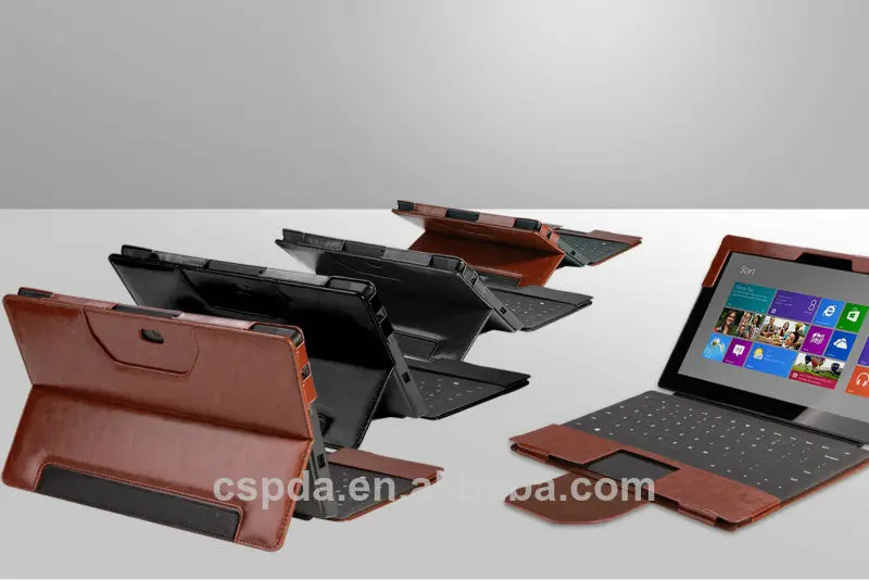 новый для microsoft поверхности про 3 клавиатура pu кожаный чехол для поверхностного про фолио крышка
