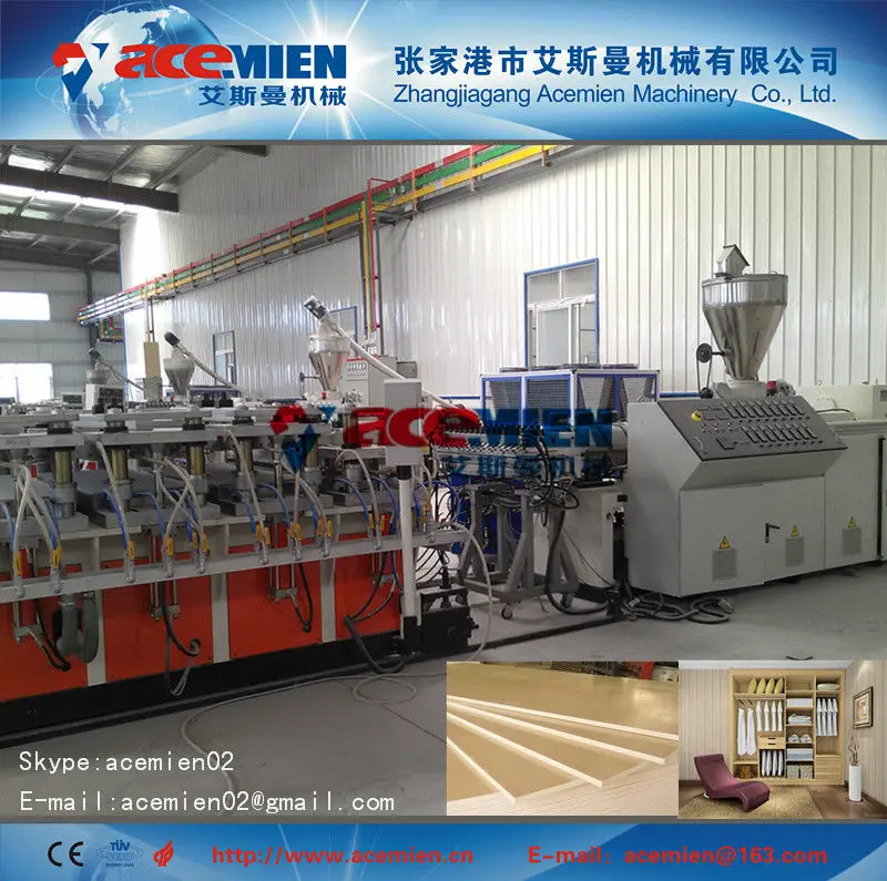 пвх( дерево пластик) коры доски пены производственной линии