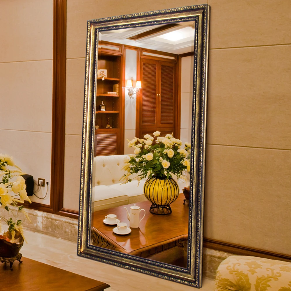 Large Framed Free Standing Antique Full Length Mirror for room