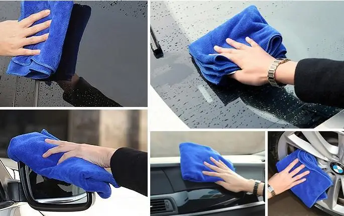 
Microfiber Coral Fleece Washing Cloth Microfibre Car Wash Towel 