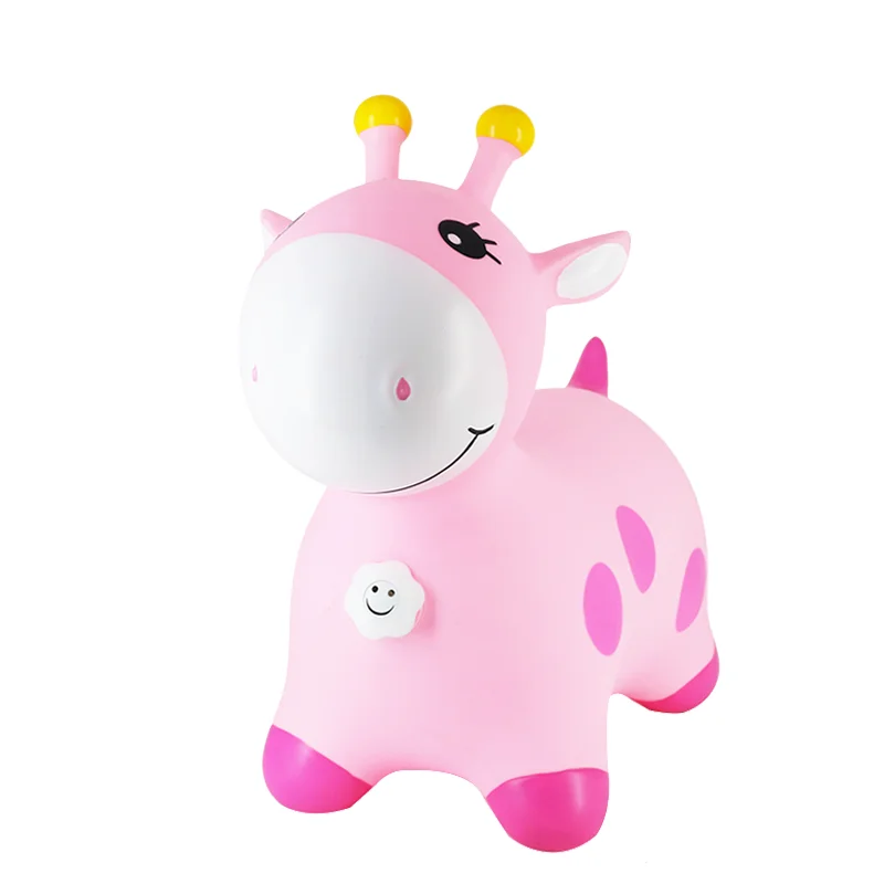 Заводская цена, пластиковые игрушки для животных, надувной жираф-бункер, надувные прыгающие игрушки для младенцев