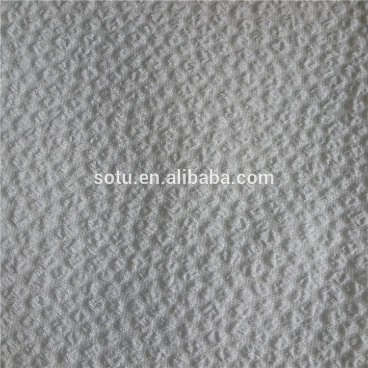 100%polyester 75dx40d soft shinny crepe stretch spandex seersuck jacquard fabric for lady dress garment and wedding