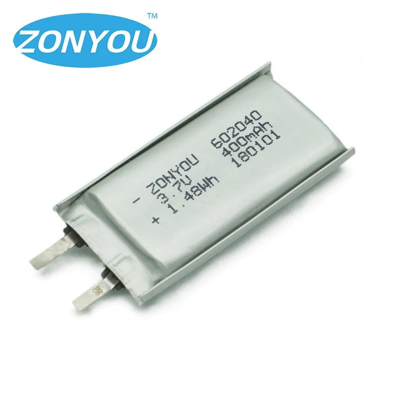 Manufacturer wholesale 3.7v 400mah 602040pl lithium polymer battery for speakers