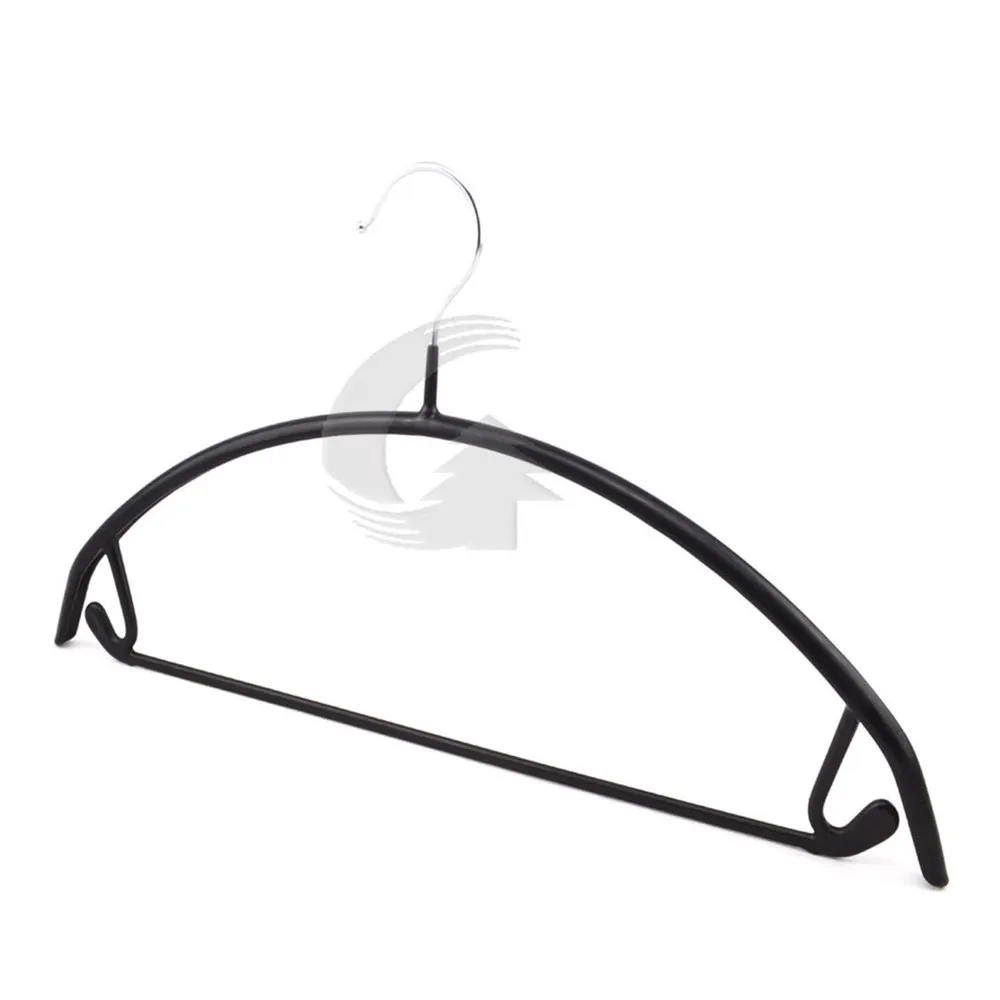 
Black PVC coated metal top hanger 