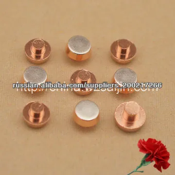 Биметаллические контакт заклепки для вида электрического выключателя и реле