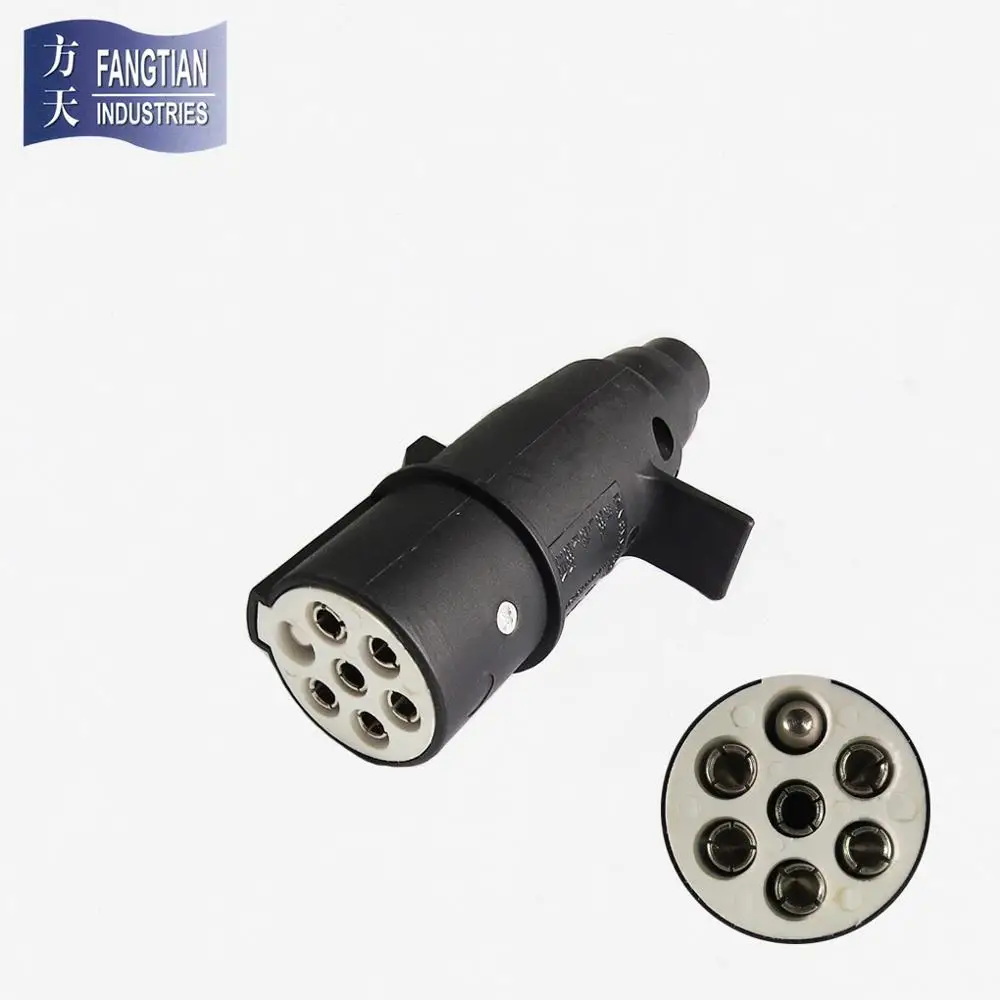 ISO 3731 trailer adapter plug  s type 7 pin trailer plug 24v 12v