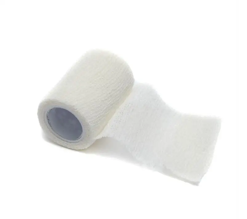 Gauze conforming haft cohesive bandage