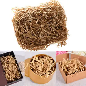 
High quality tan / brown / kraft shredded paper filler colorful tissue paper 
