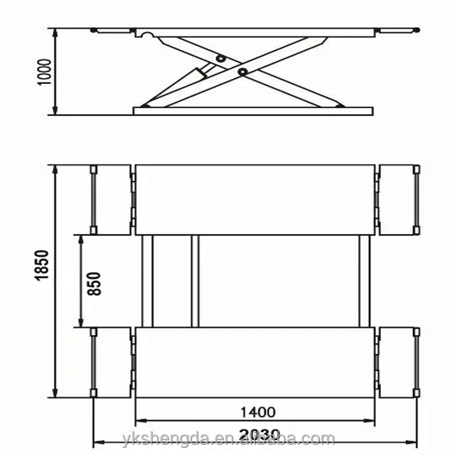 3.5T Mid-Rise Scissor Lift OJ-3500