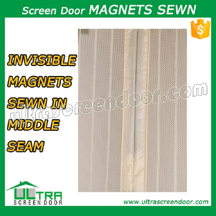 DIY Magnetic Fly Screen Door Heavy Duty Mesh Curtain With Magnets