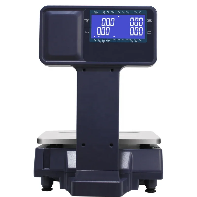 6/15kg/30kg Weighing Scales Barcode Scale Cash Register Scale POS Systems with Printers