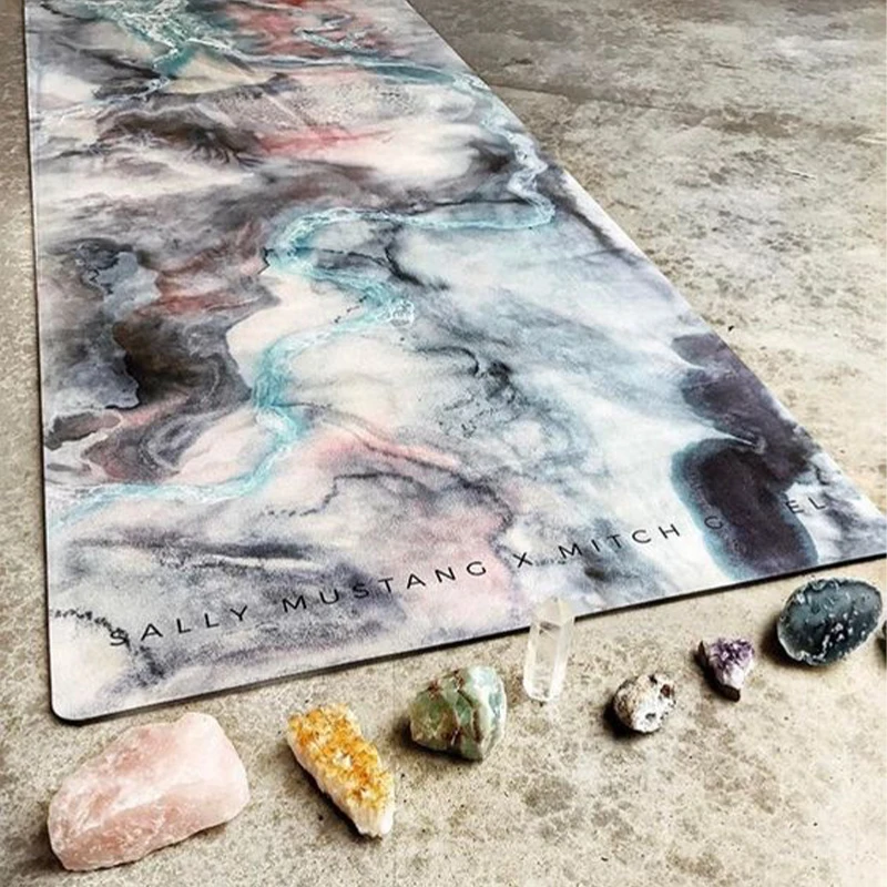 sublimation custom label digital printed natural rubber zenergy fitness eco private label yoga mat