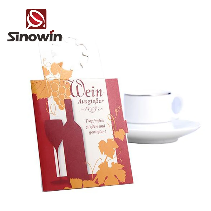 Капельные ограничители для вина из алюминиевой фольги с логотипом на заказ