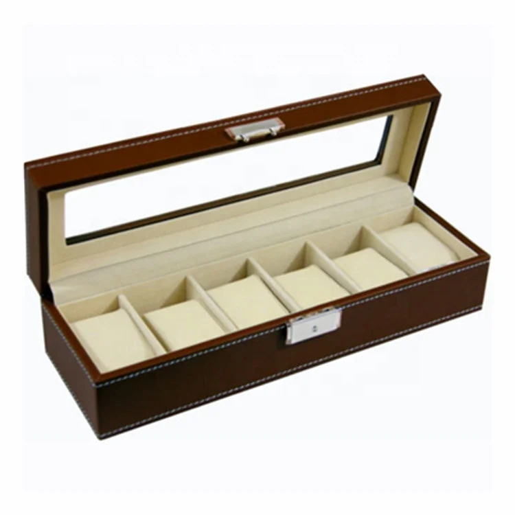 Cosmetic Bags & Cases Vip Handmade Deluxe Wooden Watch Box G Shock Custom Pu Leather For Girls 2022