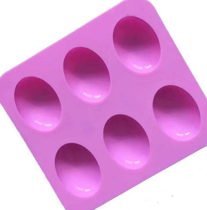 Nonstick Food Grade Half Sphere Cake Baking Molds 6 Cavities Semi Sphere Silicone Mold