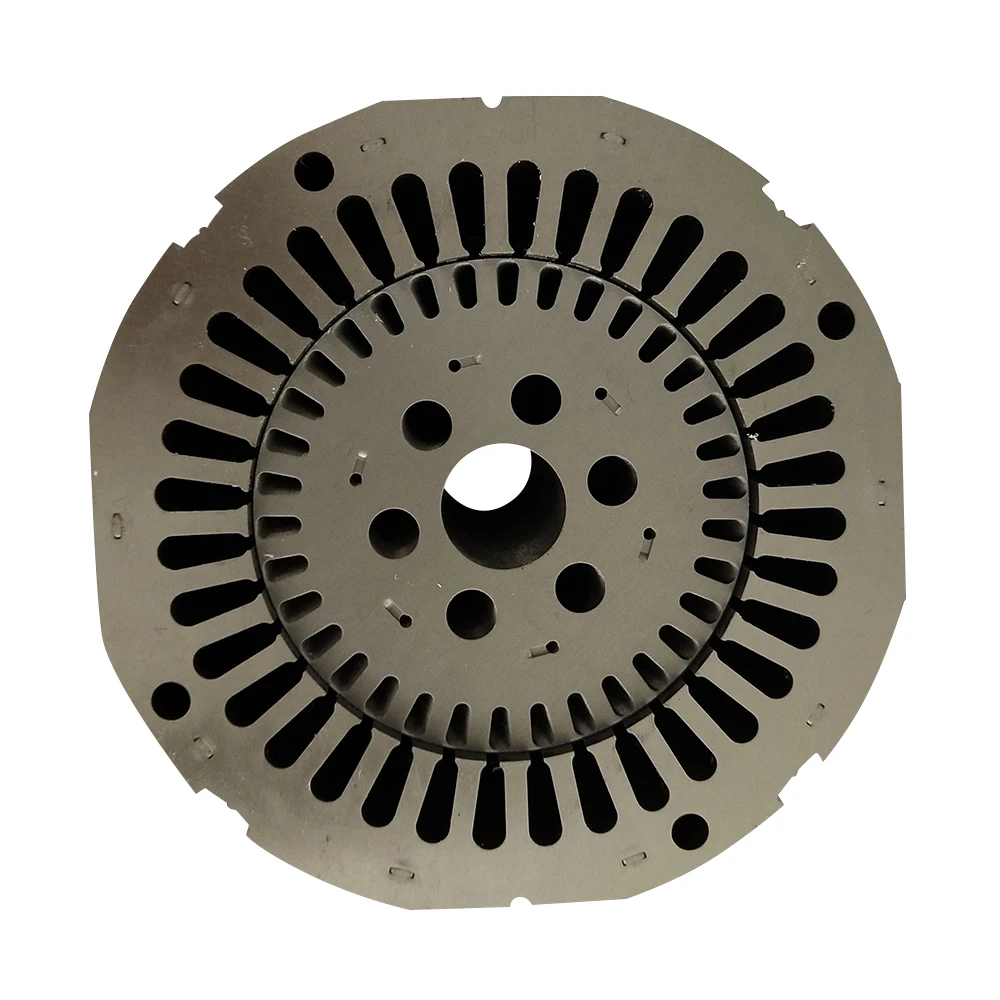 Magnetic Motor Stator Rotor with Laminated Silicon Cores