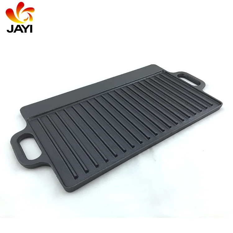 Home Garden Outdoor Portable BBQ Cast Iron Induction Griddle Plate