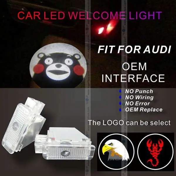 New arrives LED car sign for audi Japanese car LED logo