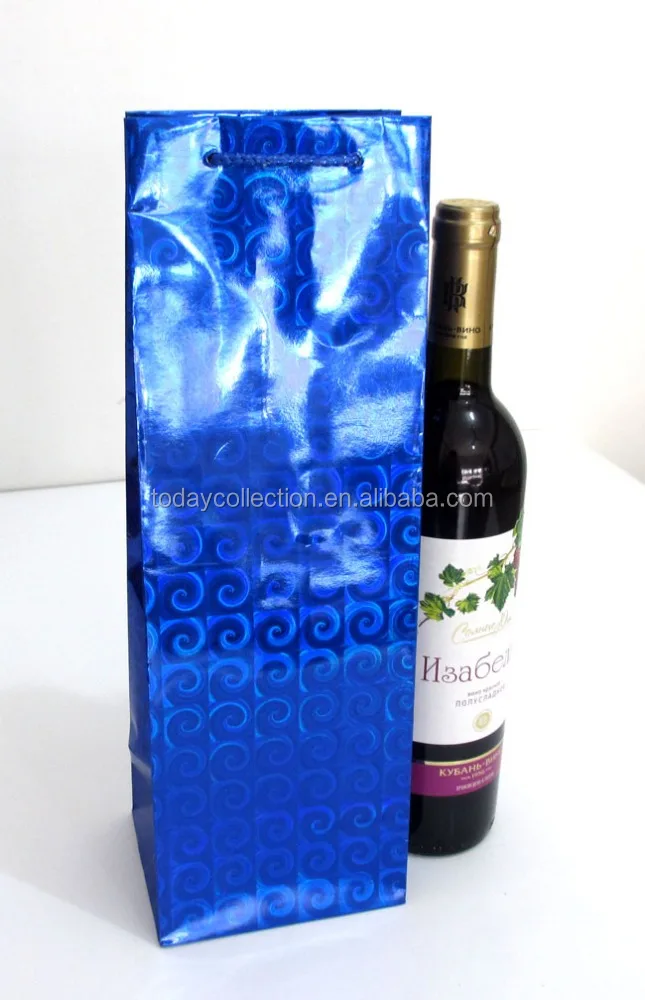 
cheap laser wine bottle gift bag 