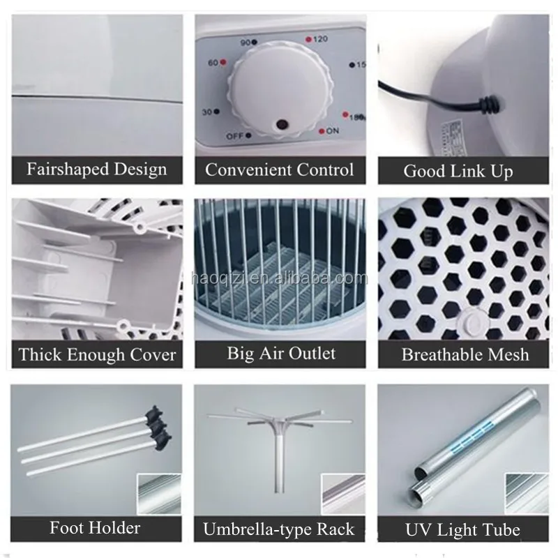 UV Light Portable Electric Clothes Dryer stand Sterilize clothes Eliminate mites from clothing and quilt