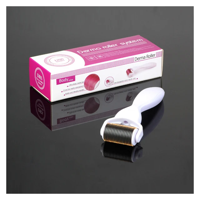 derma reduces stretch marks silver handle color face 1200 needles meso roller
