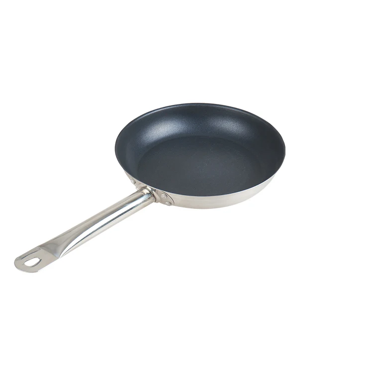 China good stainless steel non-stick non stick copper frying pan industrial gas