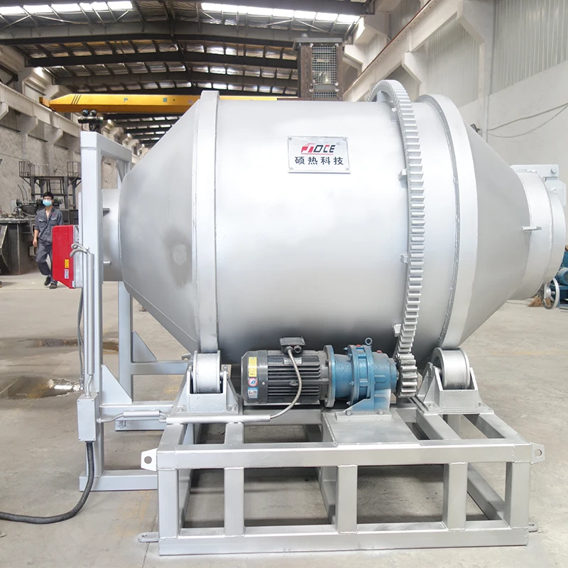 Natural Gas or Liquefied Petroleum Gas or Diesel Oil Rotary Melting Furnace