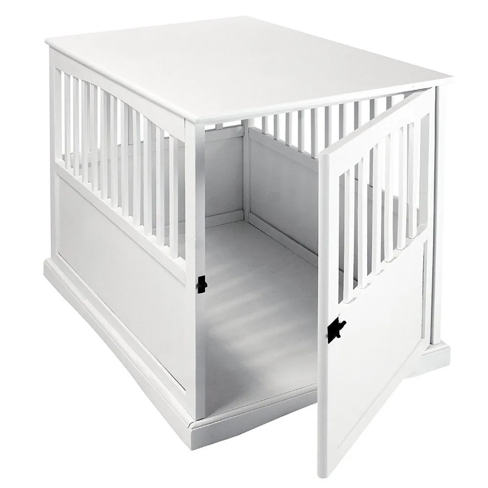 MSH-D003 Eco-Friendly Feature Large Dog Kennel Pet Crate Wood Puppy Bed End Table