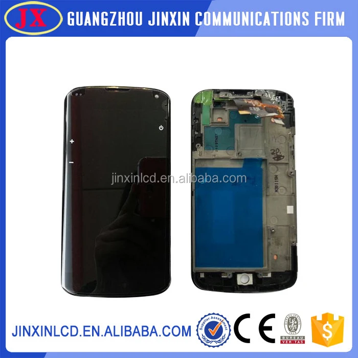 Замена Для LG Nexus 4 E960 Сенсорный ЖК-Экран с Рамкой