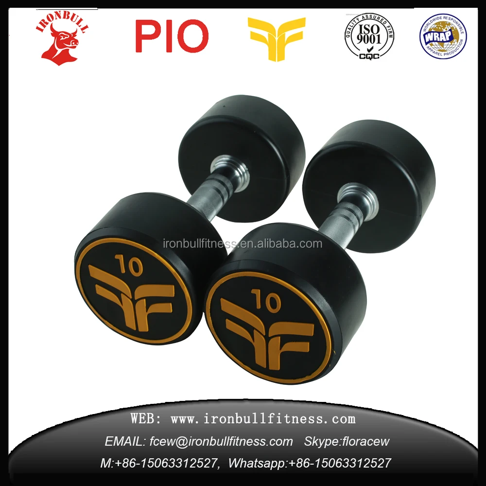 Iron Bull dumbbells gym  wholesale rubber coated dumbbell