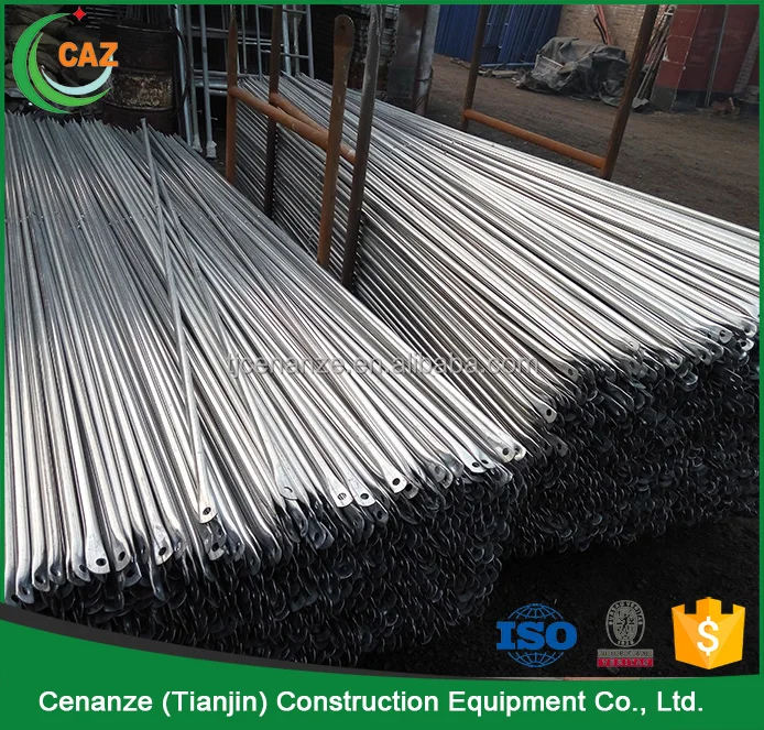 Best Quality Pre Galvanized H Thru Scaffolding Frame Cross Brace Scaffolding Construction