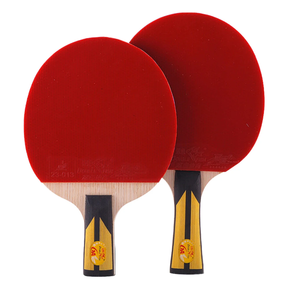 Double Fish 6A table tennis bat with ittf pingpong rubber