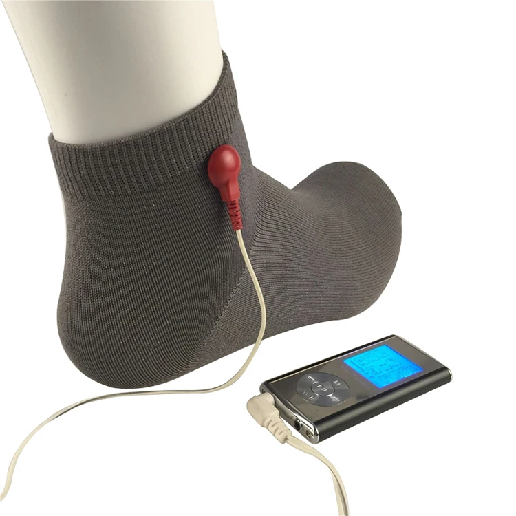 Токопроводящие электродные носки из серебристого волокна, товары для массажа и ухода за здоровьем