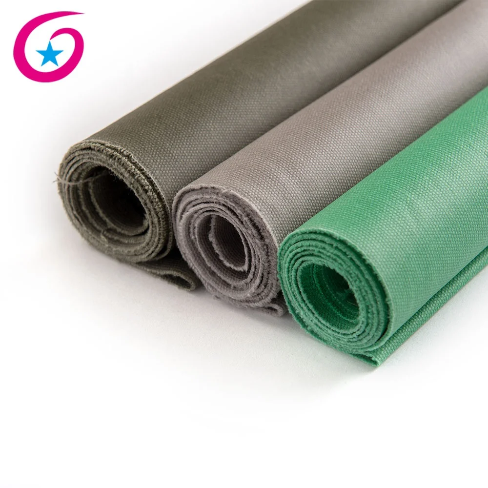 
Hot selling 12oz dye coated laminated pvc coated cotton canvas fabric 