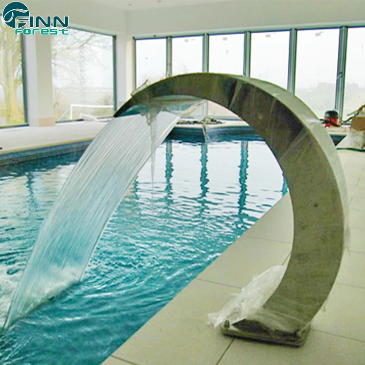 Fashionable Stainless Steel Decoration Home Waterfall For Swimming Pool