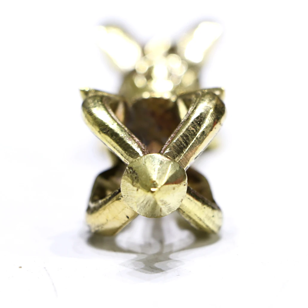 The Religious artifacts Nepalese hand-made pure copper five-strand dorje vajra