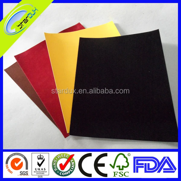adhesive velvet flocked paper with different colors
