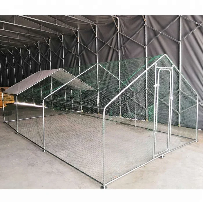 Chicken Run 3M X 8M Walk In Coop For Poultry Dog Rabbit Hen Cage Pen Metal Door